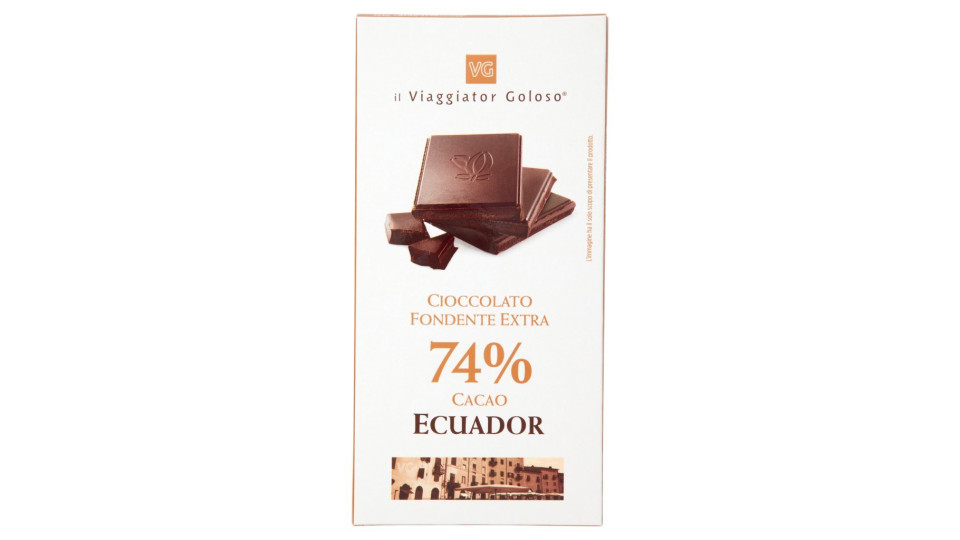 Cioccolato fondente Ecuador 74% il Viaggiator Goloso
