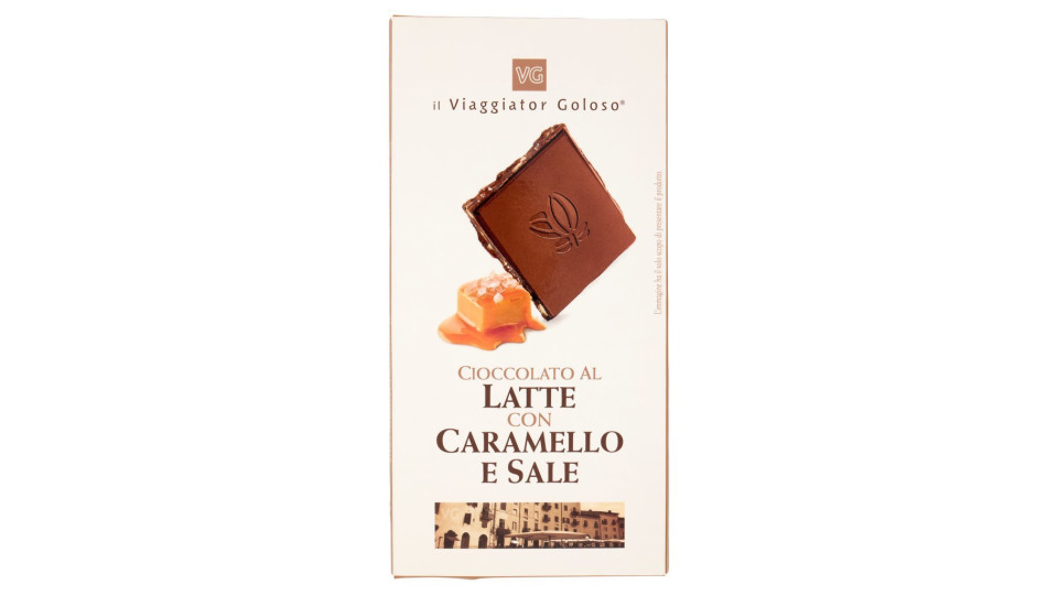 Cioccolato al latte con caramello e sale rosa di Maras