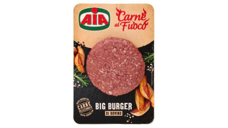 Aia Carne al Fuoco Big Burger di Suino e Bovino