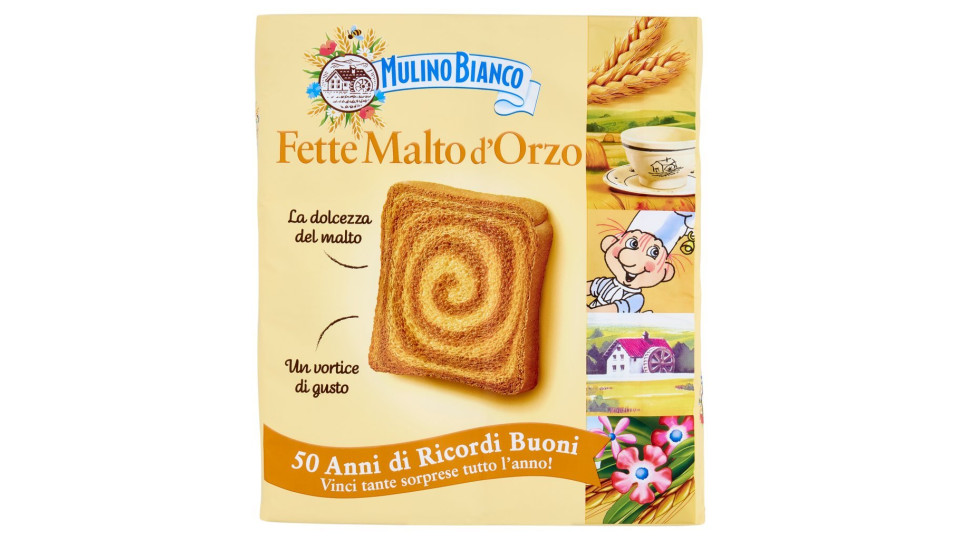 Mulino Bianco fette biscottate armonie al malto x32