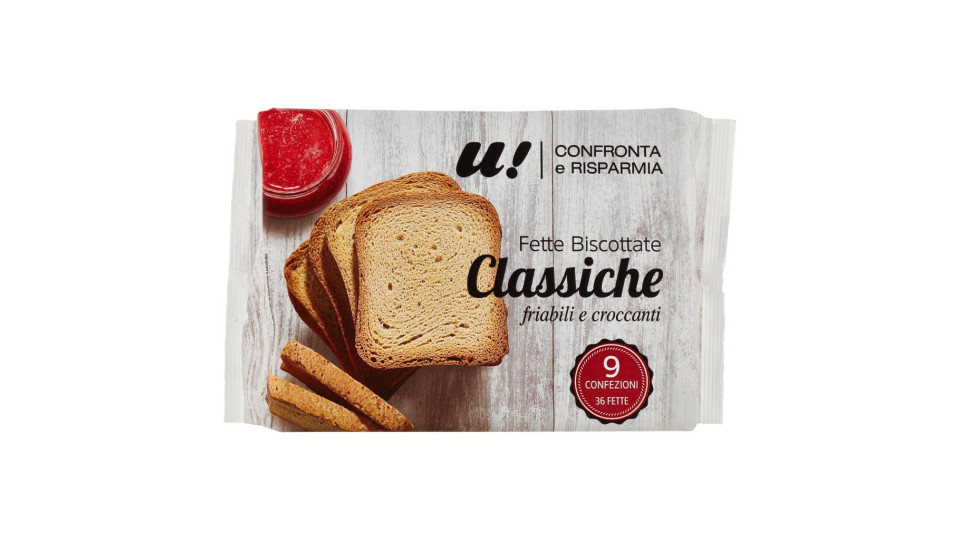 FETTE BISCOTTATE CLASSICHE U! Confronta & RISPARMIA