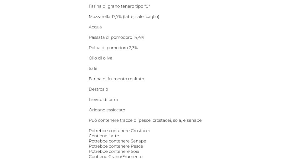 Pizze margherita U! Confronta & Risparmia