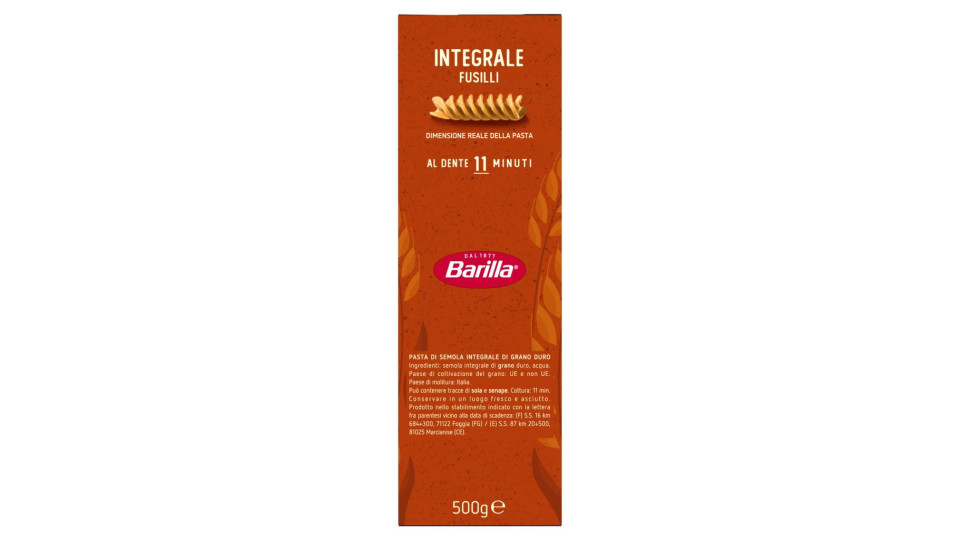 Barilla Integrale Fusilli