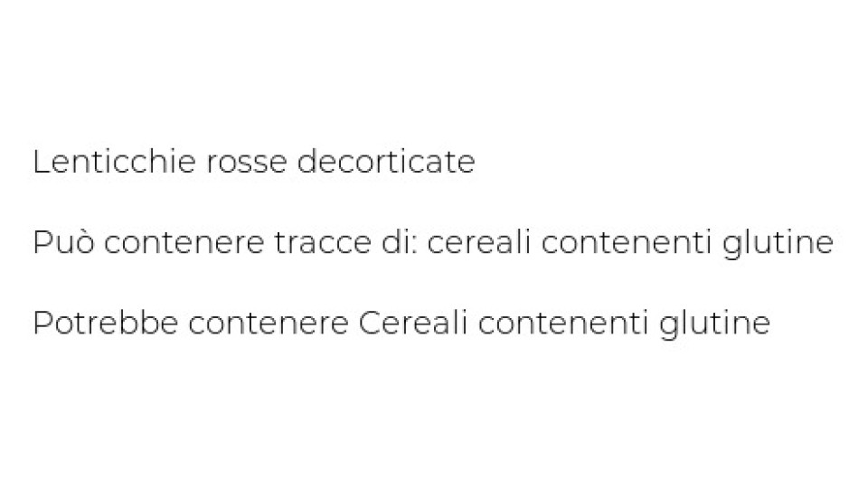Lenticchie rosse decorticate “I legumi” Ecor