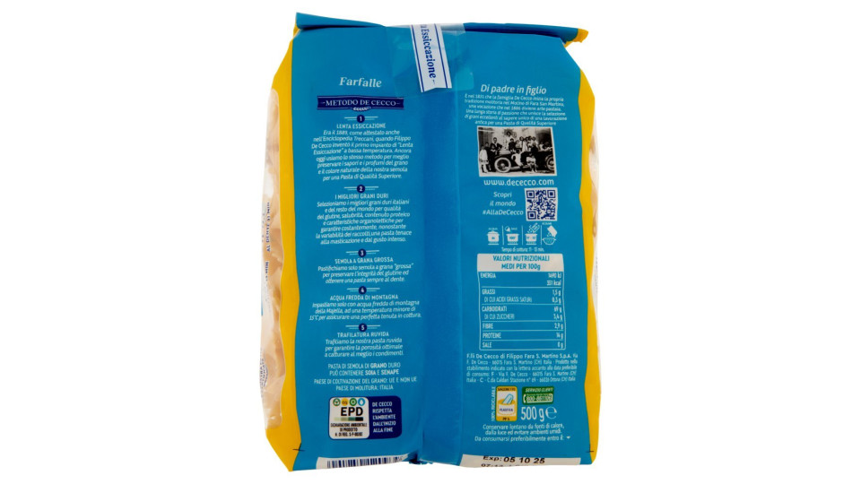 De Cecco Farfalle n° 93