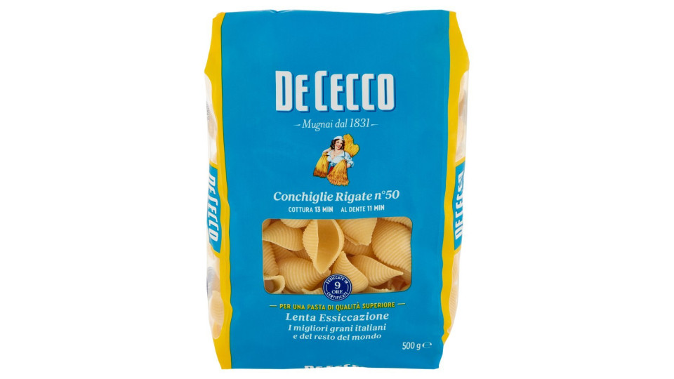 De Cecco Conchiglie rigate n° 50