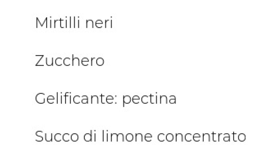 Il Viaggiator Goloso, Confettura Extra di Frutti di Mirtilli Neri
