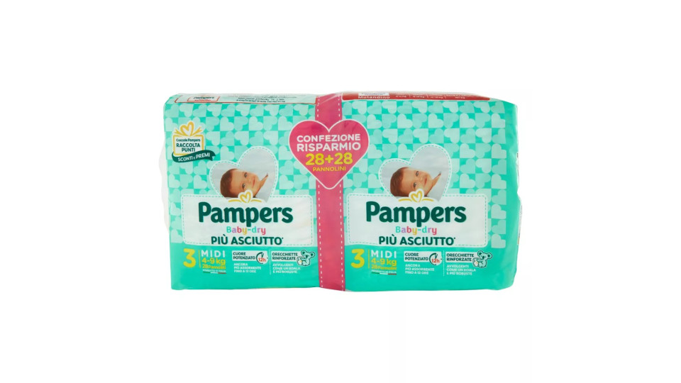 Pampers Gigapack Baby Dry Midi x162