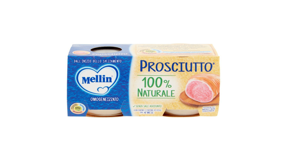 Mellin Formaggino con Prosciutto* Omogeneizzato