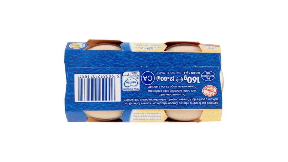 Mellin Formaggino con Prosciutto* Omogeneizzato