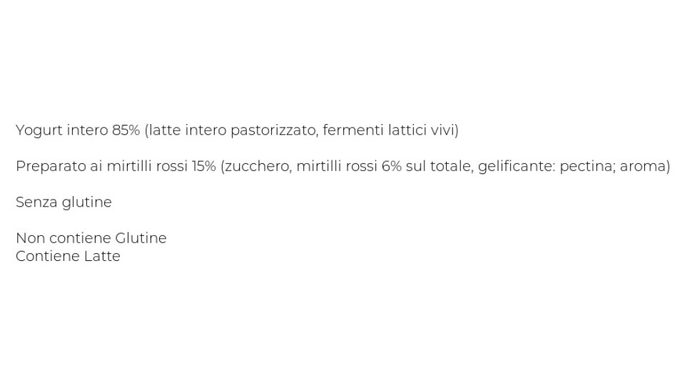 Sterzing Vipiteno Yogurt Mirtillo