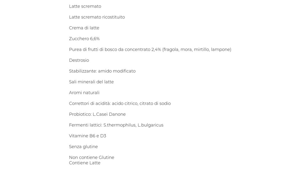 Actimel Frutti di Bosco