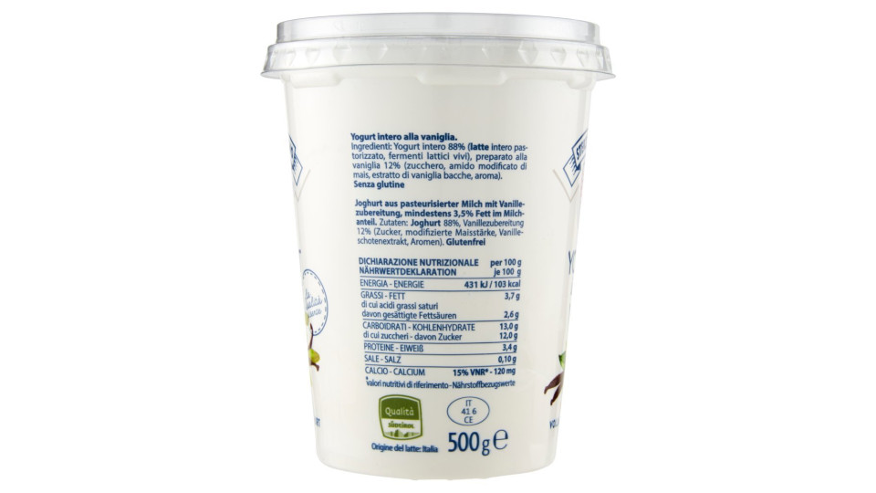 Sterzing Vipiteno Yogurt Vaniglia