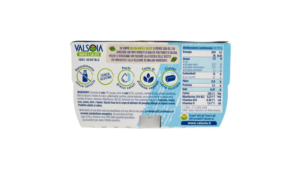 Valsoia Bontà e Salute Yosoi mirtillo