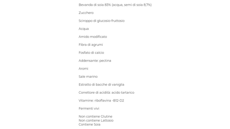 Valsoia Bontà e Salute Yosoi bianco cremoso