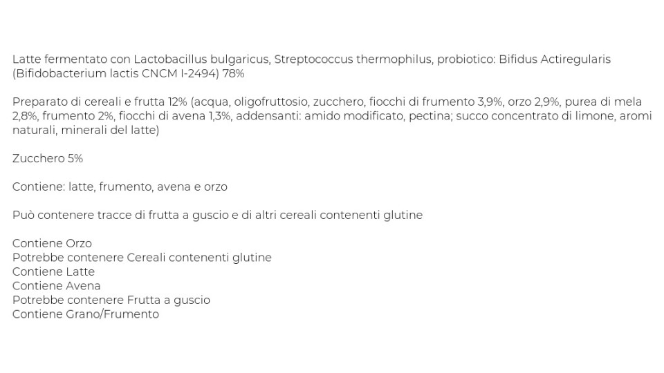 Activia Fibre Bianco cereali