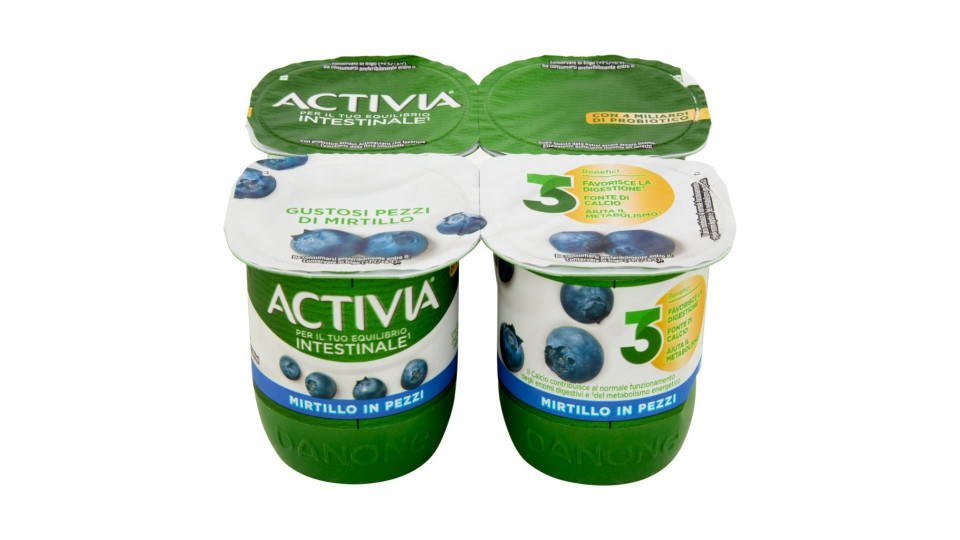Activia Mirtillo in pezzi