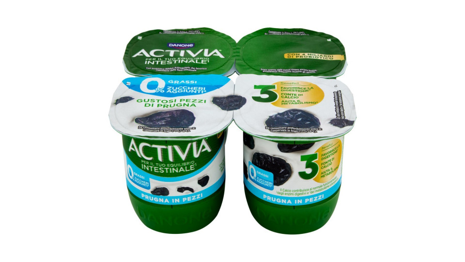 Activia 0% Grassi Prugna in pezzi
