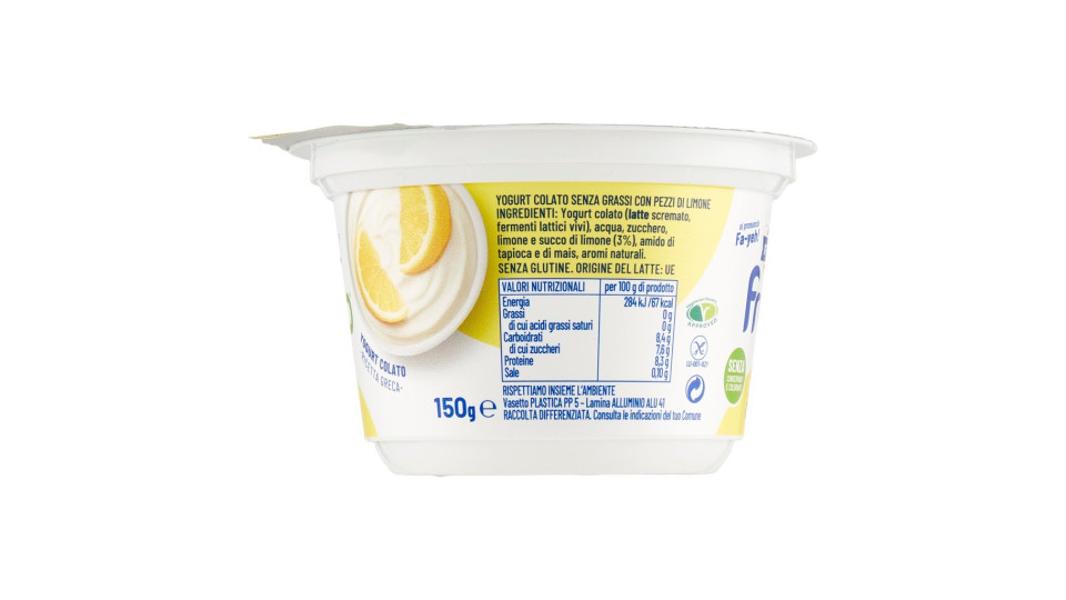 Fage fruyo 0% Grassi Limone