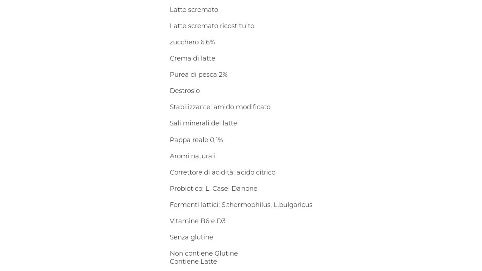 Actimel Pesca e Pappa Reale