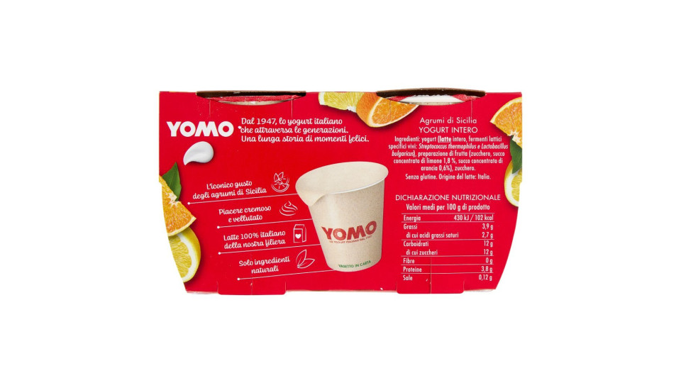 Yomo Senza Lattosio* Agrumi di Sicilia