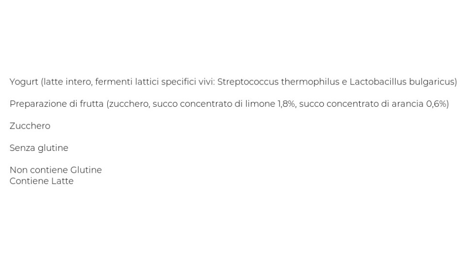 Yomo Senza Lattosio* Agrumi di Sicilia