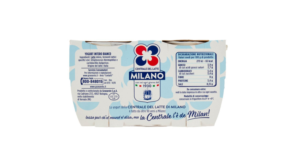 Centrale del latte di Roma Bianco yogurt intero