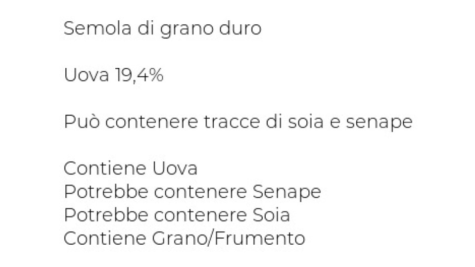 FARFALLINE ALL' UOVO U! Confronta & Risparmia