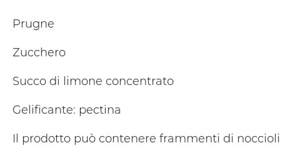 CONFETTURA EXTRA 70% PRUGNE Il Viaggiator Goloso