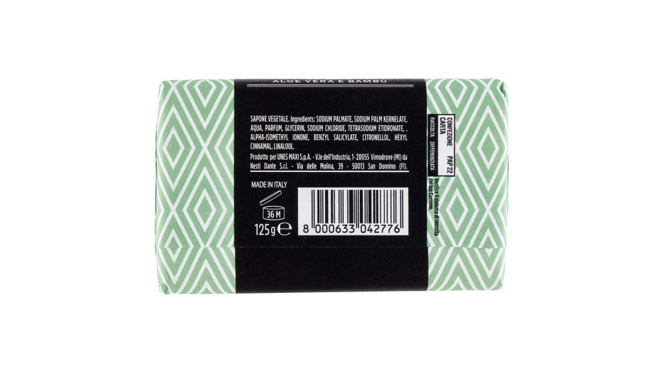 ESTETIQUE SAPONE VEGETALE ALOE VERA E BAMBU 125 GR U! Confronta & Risparmia