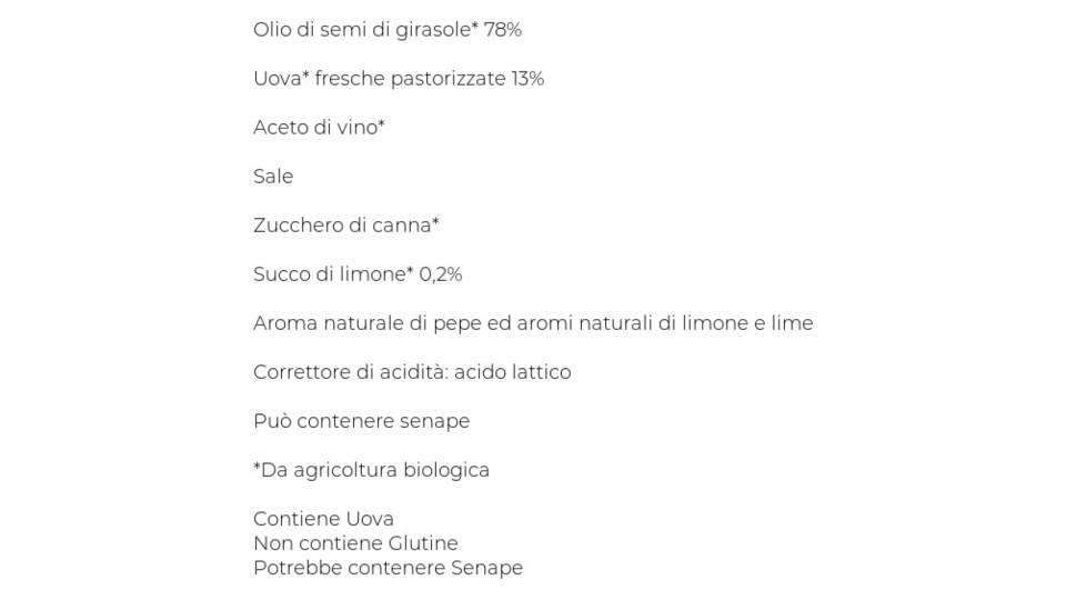 Biffi Maionese biologica