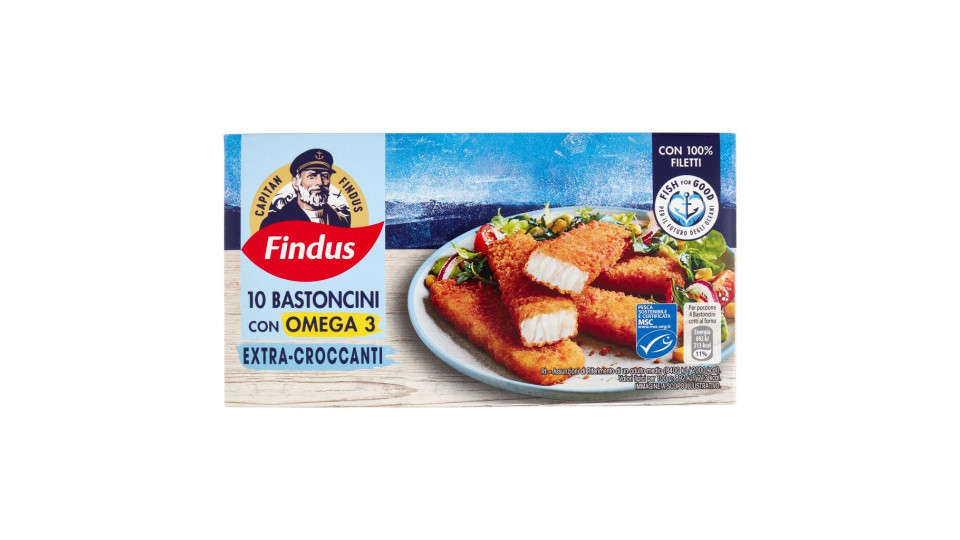Findus 10 Bastoncini con Omega 3