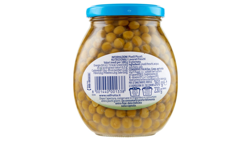 Valfrutta piselli italiani Piccoli