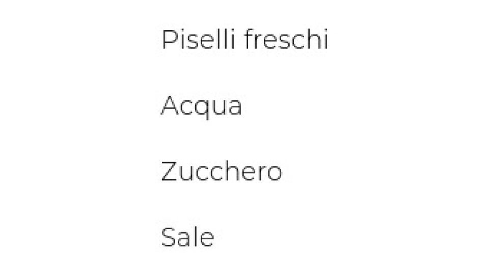 Valfrutta piselli italiani Piccoli