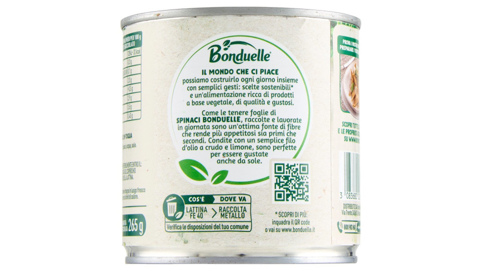Bonduelle Cuore di raccolto Spinaci in foglia