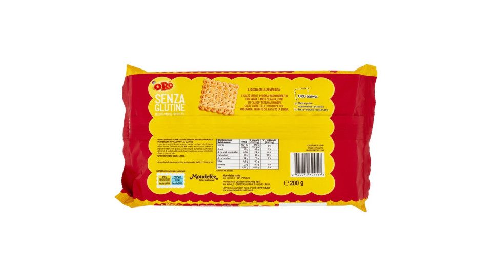 Oro Saiwa Senza Glutine