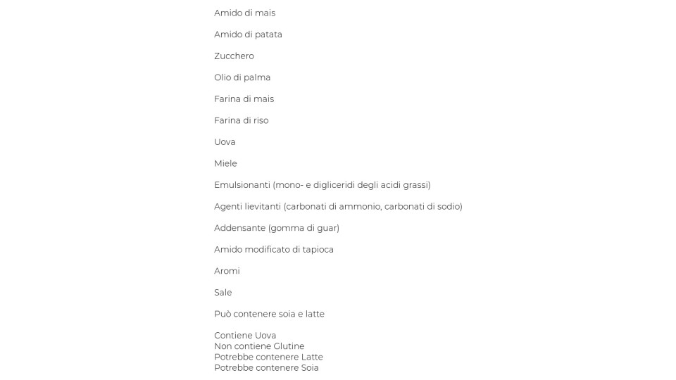 Oro Saiwa Senza Glutine
