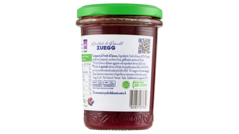Zuegg 100% da Frutta Frutti di Bosco