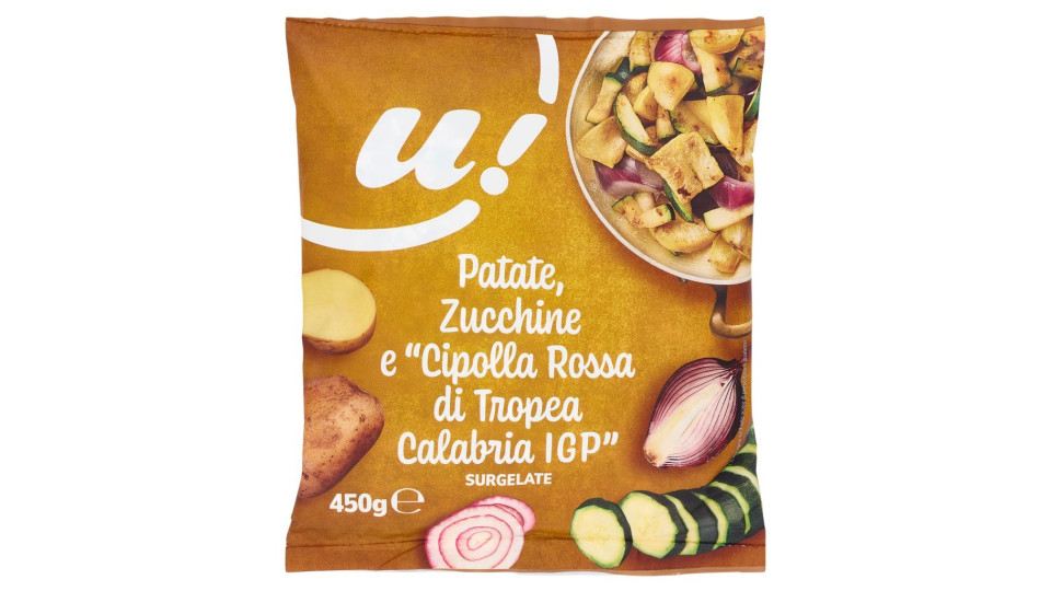 Carrefour Contorno Grigliato patate zucchine con Cipolla Rossa di Tropea Calabria IGP Surgelato