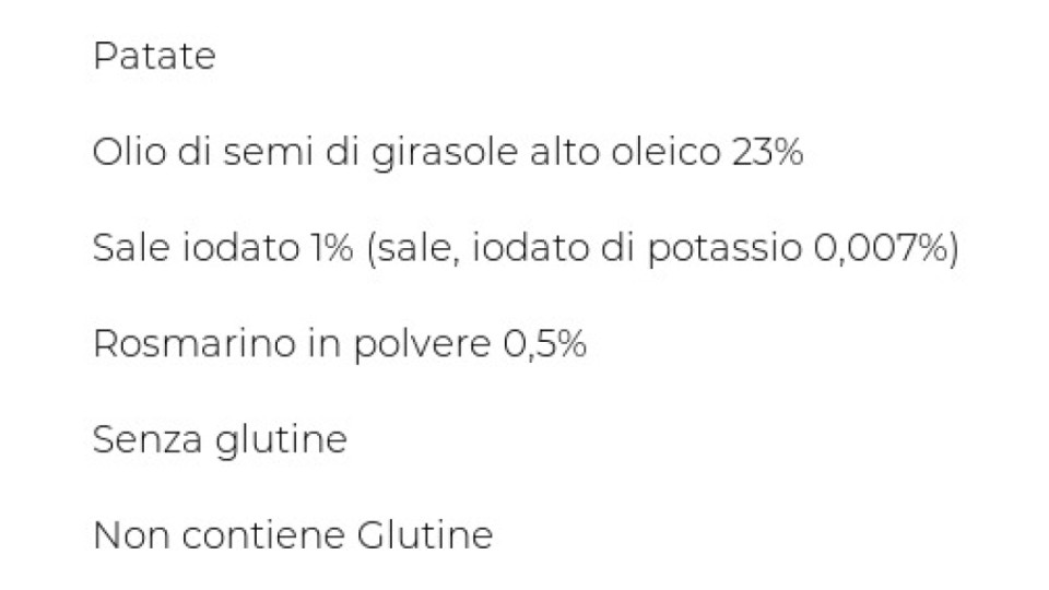 Pata La Patatina prodotta con metodo artigianale classica