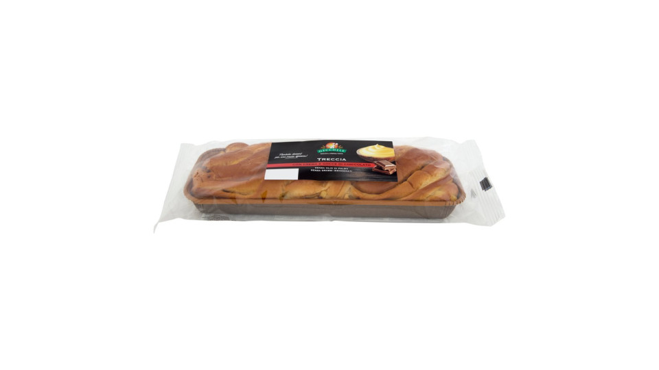 Gecchele Treccia con Crema Pasticcera e Gocce di Cioccolato