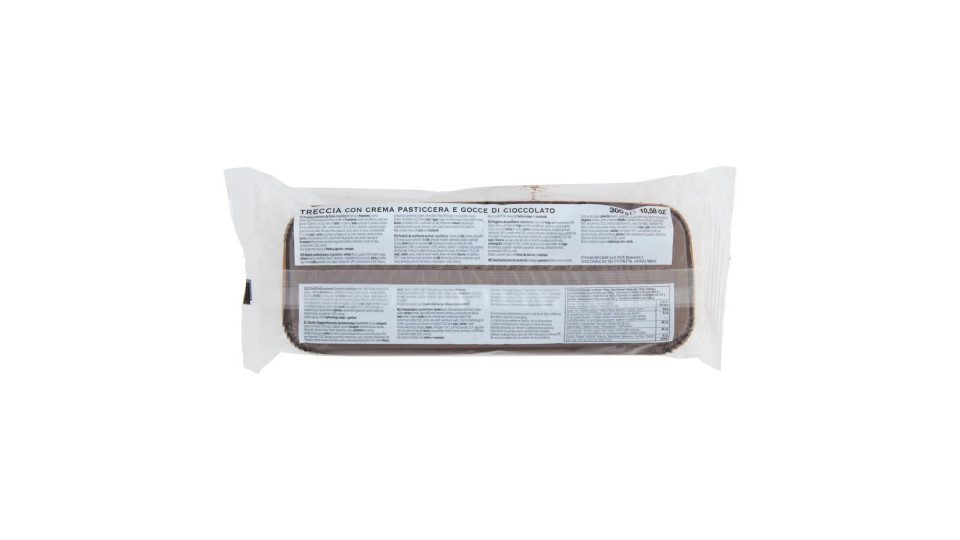 Gecchele Treccia con Crema Pasticcera e Gocce di Cioccolato