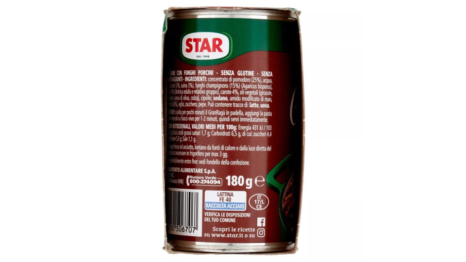 Star Il Mio Gran Ragù con Funghi Porcini