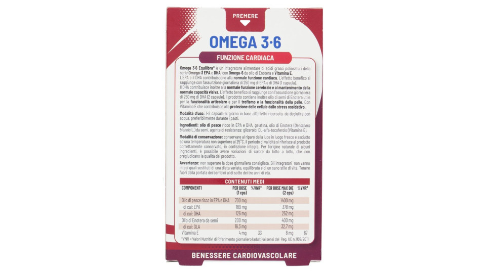 Equilibra Omega 3-6 32 capsule