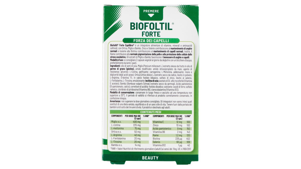 equilibra Biofoltil Forte 32 perle vegetali