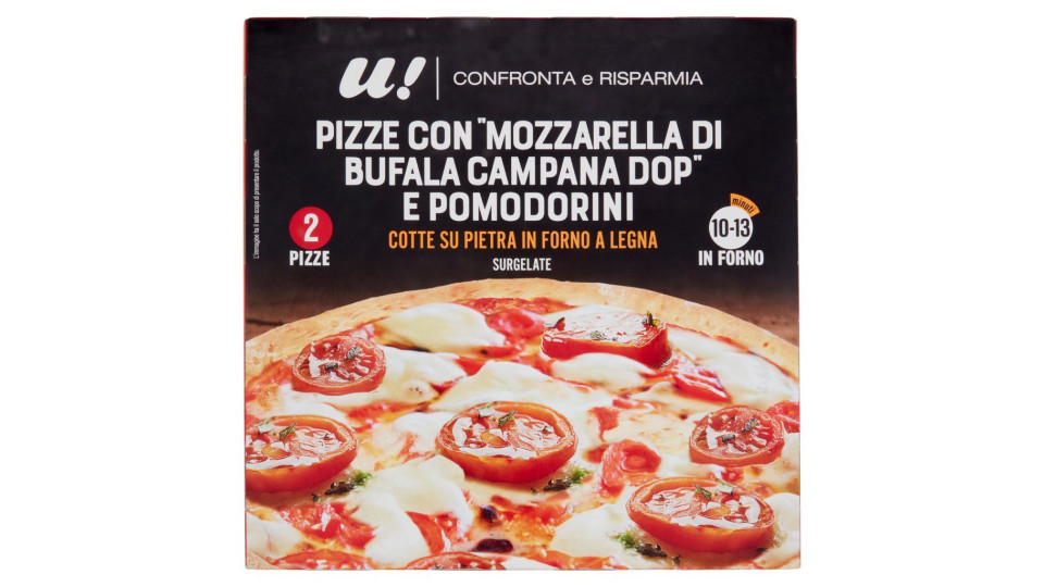 Pizze mozzarella di Bufala Campana D.O.P e pomodorini U! Confronta & Risparmia