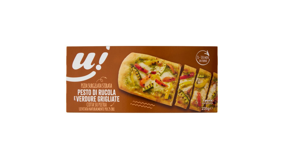 Pizza al metro surgelata con Pesto di Rucola e Verdure grigliate U! Confronta & Risparmia