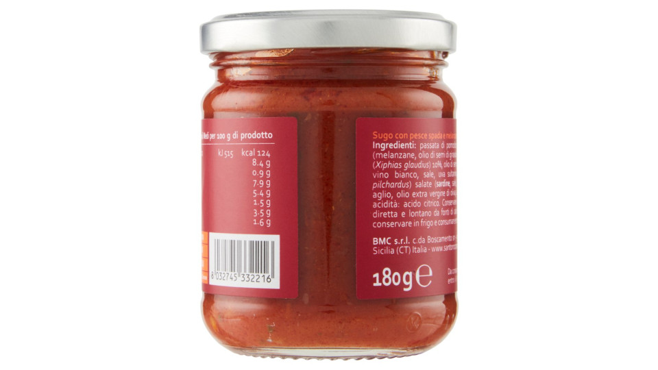 SUGO al PESCE SPADA e MELANZANE
