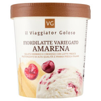 GELATO FIORDILATTE VARIEGATO AMARENA il Viaggiator Goloso