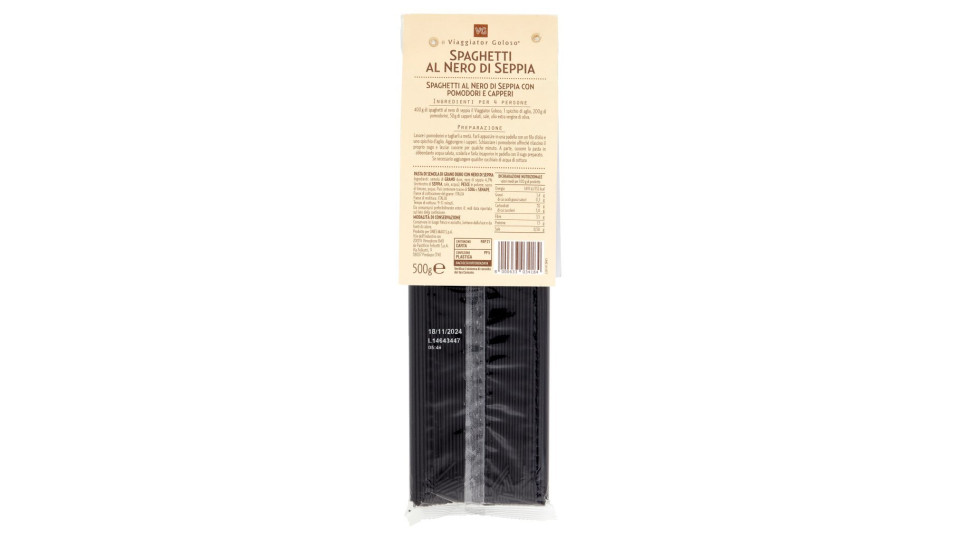 SPAGHETTI AL NERO DI SEPPIA Il Viaggiator Goloso
